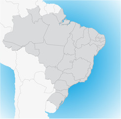Fototapeta na wymiar brazil 3D map