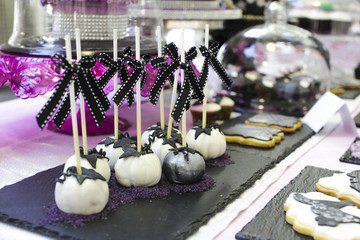 beautiful art decored sweet sticks at cakefestival ,milano with