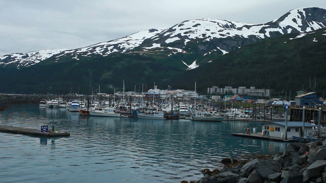 Whittier Alaska marina evening P HD 8100