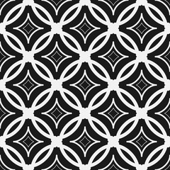 Abstract seamless pattern. Repeating geometric tiles with rhombus with concave sides.