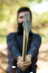 Man with axe