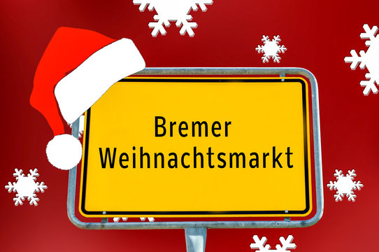 Ortstafel Bremer Weihnachtsmarkt