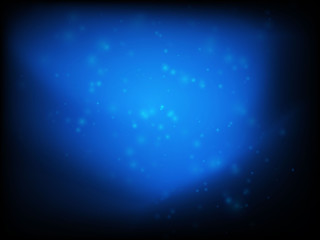 Abstract blue circular bokeh background