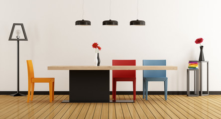 Colorful dining room