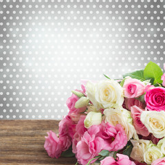 bouquet of fresh roses