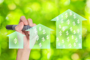 Drawing real estate market.
