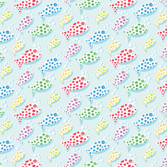 seamless pattern background with fish