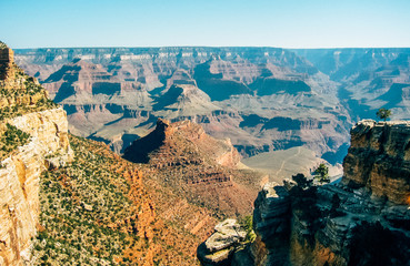 Breathtaking scenic view of south rim of Grand Canyon National Park, Arizona