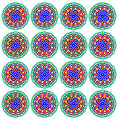 Abstract floral seamless pattern. Old fashioned floral print for fabric. 