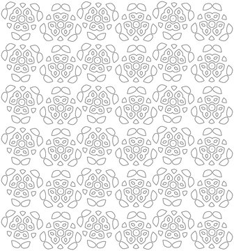 Abstract flowers pattern