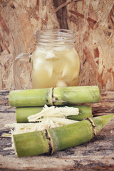 Drink of sugar cane.