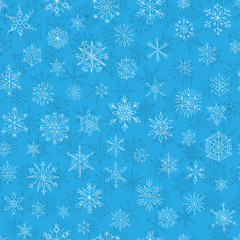 snowflakes on a dark blue background