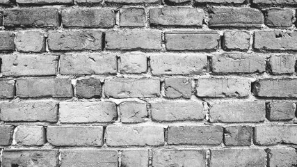 Grey scale  Brick wall background