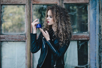 Vintage witch with elixir in hand
