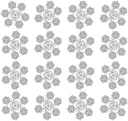 Abstract flowers pattern