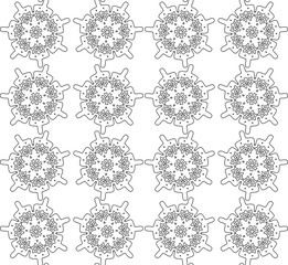 Abstract flowers pattern