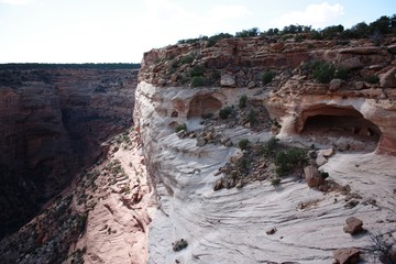Cave ruins in the Canyon de Chelly National Monument, Arizona USA