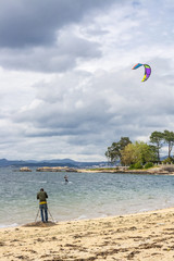 Obraz premium Kite surfing shooting