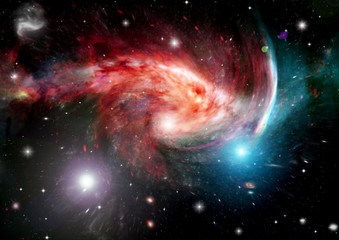 galaxy in a free space