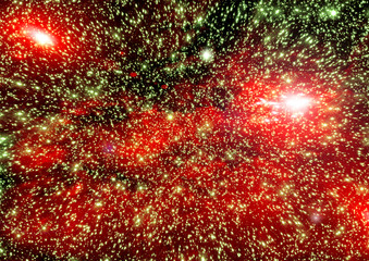 galaxy in a free space