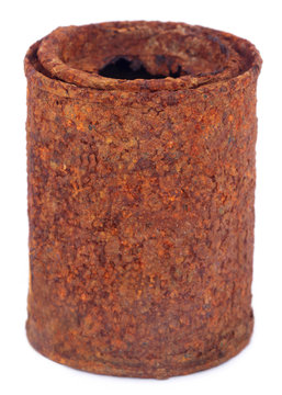 Old Rusty Iron Can