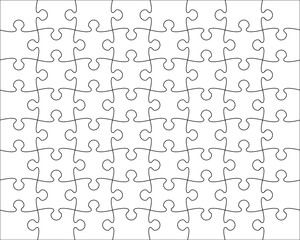 Jigsaw Puzzle template editable blend