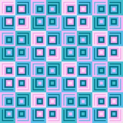 Cubix Squares Seamless Pattern