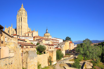 Fototapeta na wymiar Old town of Segovia