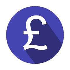 Pound Symbol Flat Icon