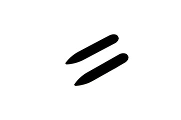 Shirt bone collar in black on isolated