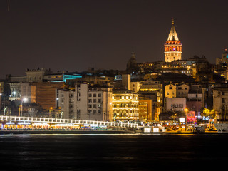 Galata Tower and Bridge in Istanbul