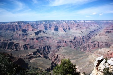 Fototapeta na wymiar View from the Yavapai Point to Grand Canyon landscape in Arizona, USA