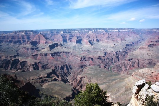 View from the Yavapai Point to Grand Canyon landscape in Arizona, USA