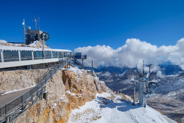 Fototapeta na wymiar Zugspitze, top of Germany