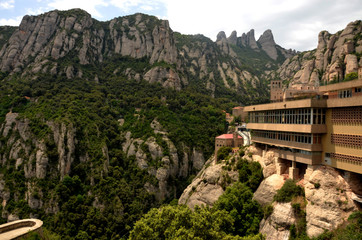 monastery on the mountain of Montserrat