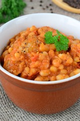 Meat and bean stew