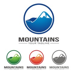 Mountain and Climbing Logo vector