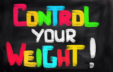 Control Your Weight Concept