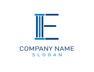 Letter E law design