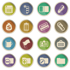 Office simple icons