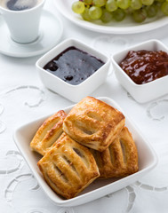 sweet puff pastry snack