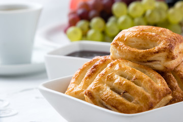 sweet puff pastry snack