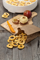 Dried Apples. Selective focus.