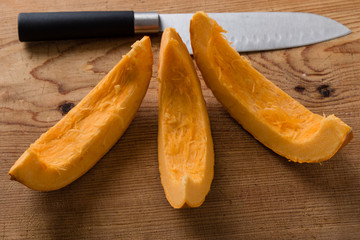 sliced pumpkin