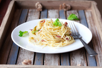 pasta with prosciutto