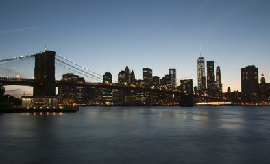 Brooklyn Bridge in New York City.