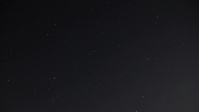 Night time lapse of stars