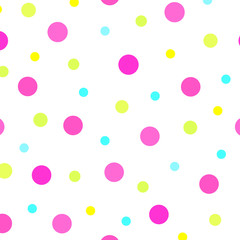 Seamless pattern with colored circles.