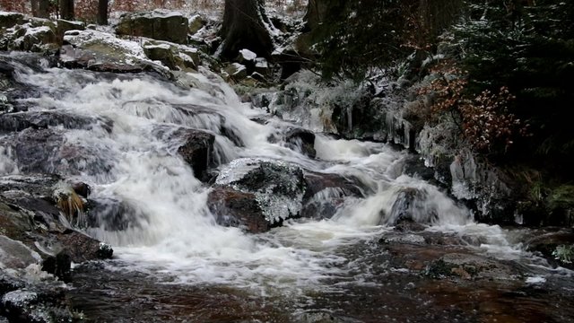 Bodewasserfall Winter