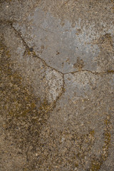 Old concrete with decal